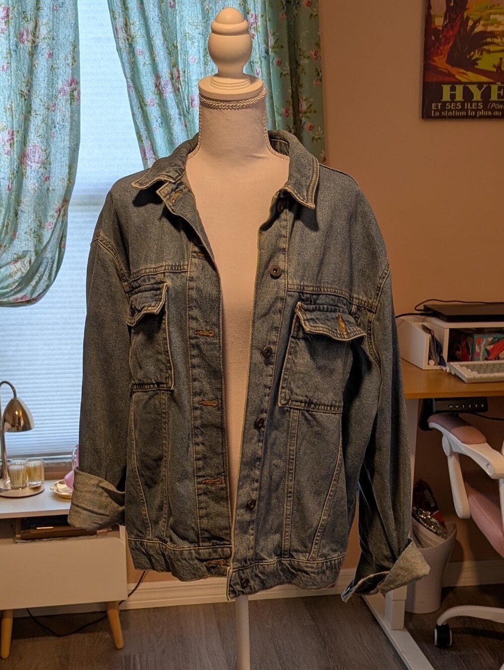 Collusions Women's Oversized Denim Jacket